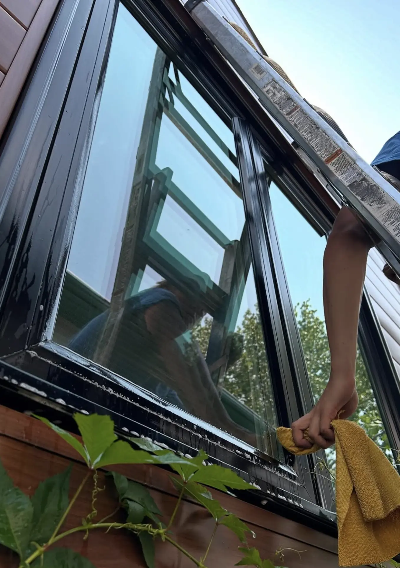 Dirty window cleaning